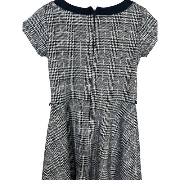 The Childrens Place Dress Girls 8 Kids Fit and Flare Short Sleeve Plaid Fall - Picture 8 of 13